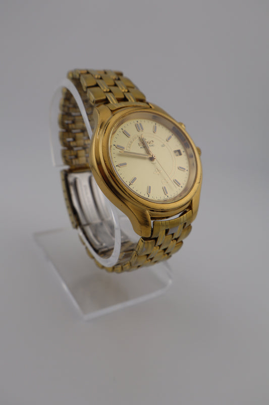 Vintage Seiko Kinetic Skeleton-Back 5M42-0A19 Men's Watch