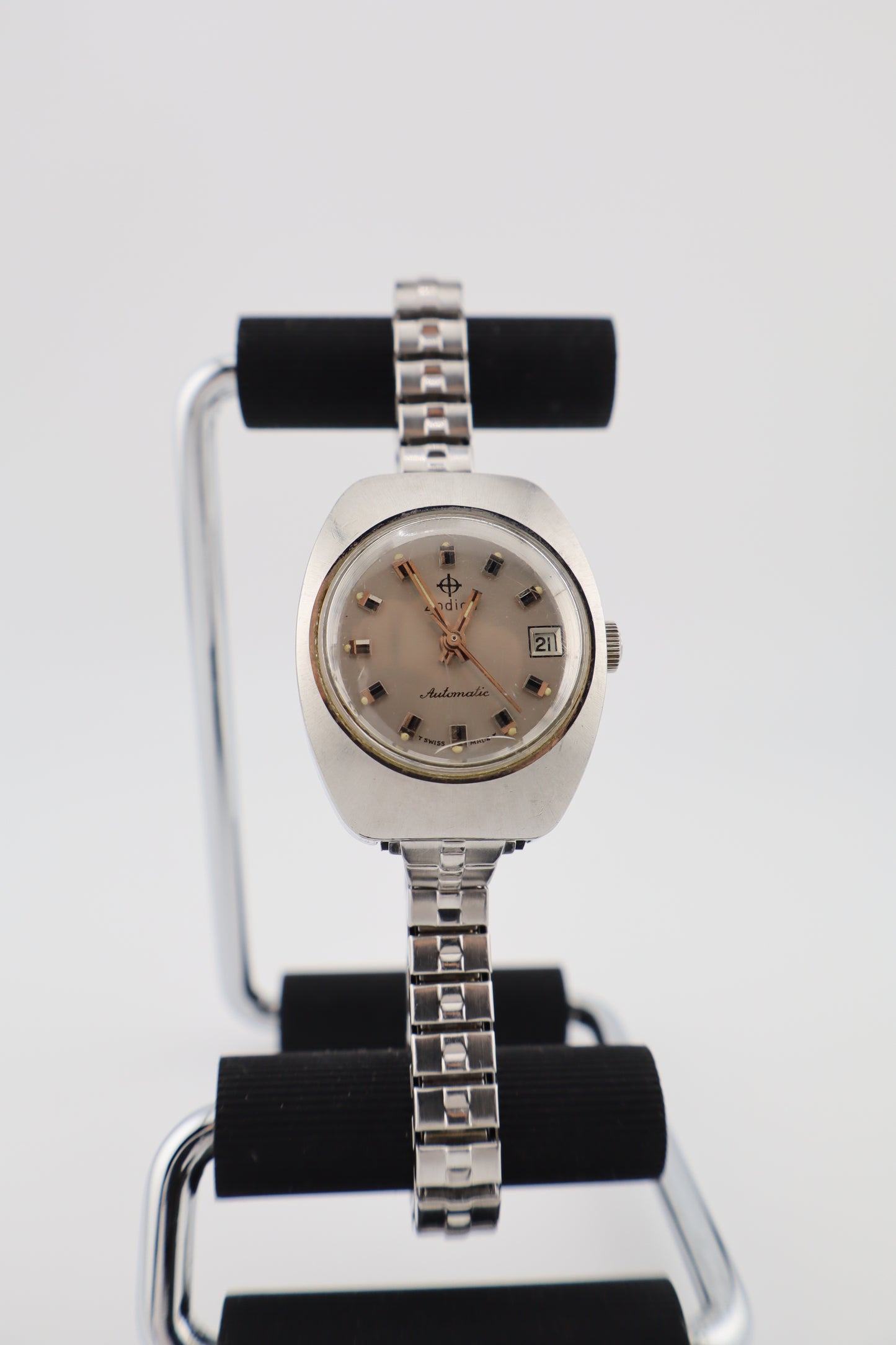 Vintage Zodiac Tonneau Automatic Swiss Women's Watch
