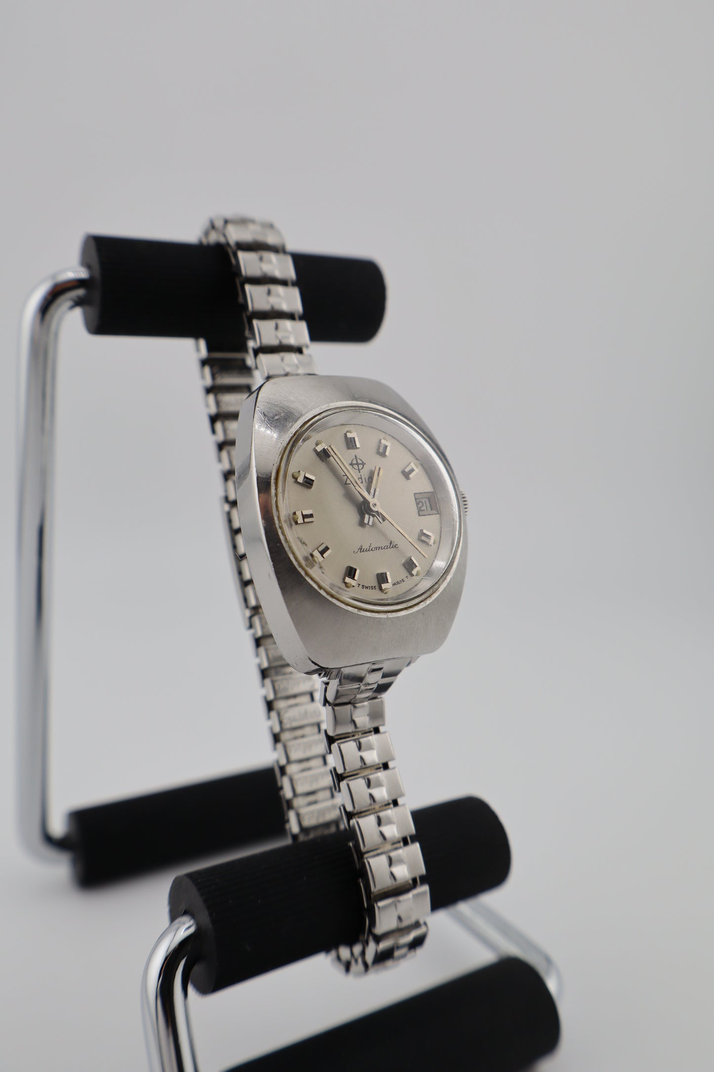 Vintage Zodiac Tonneau Automatic Swiss Women's Watch