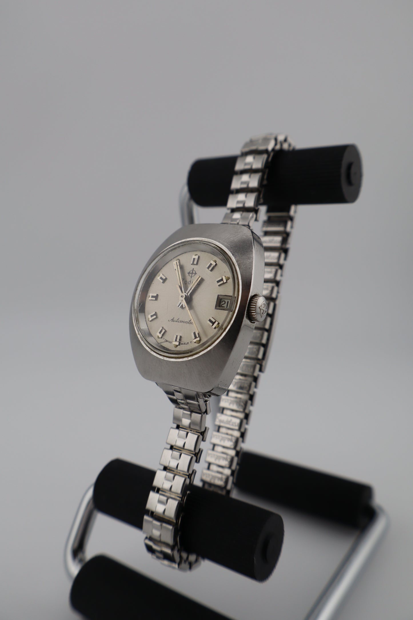 Vintage Zodiac Tonneau Automatic Swiss Women's Watch