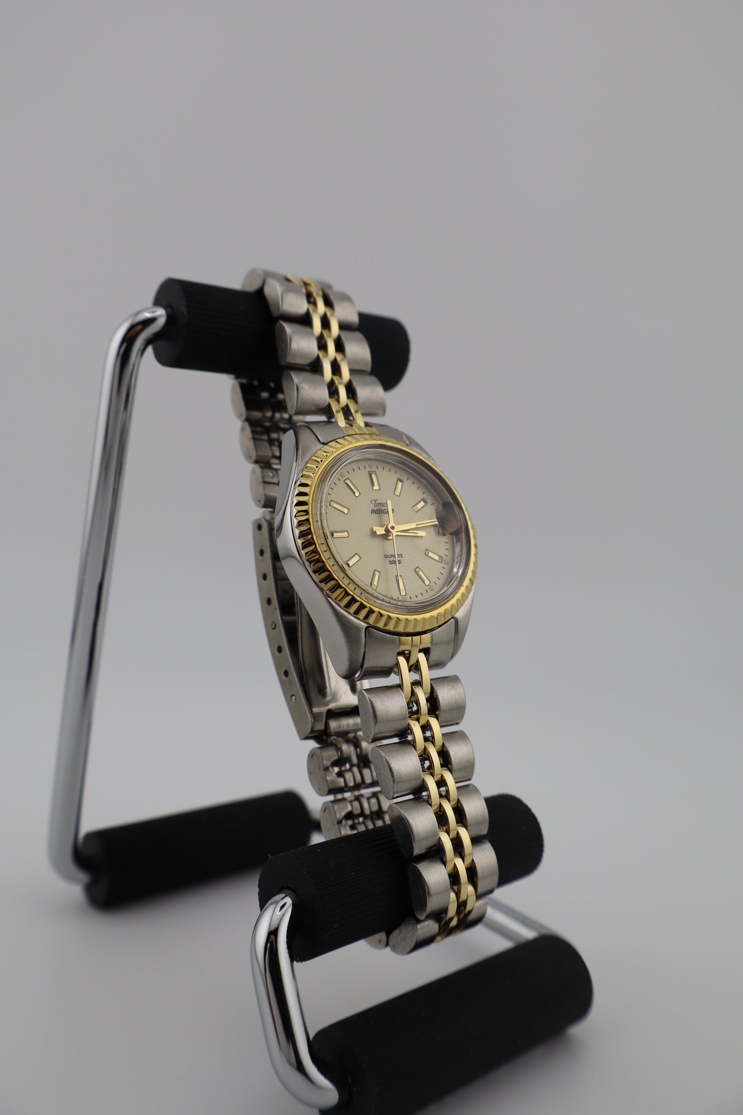 Vintage 1990s Timex Indiglo Two-Tone Quartz Women's Watch