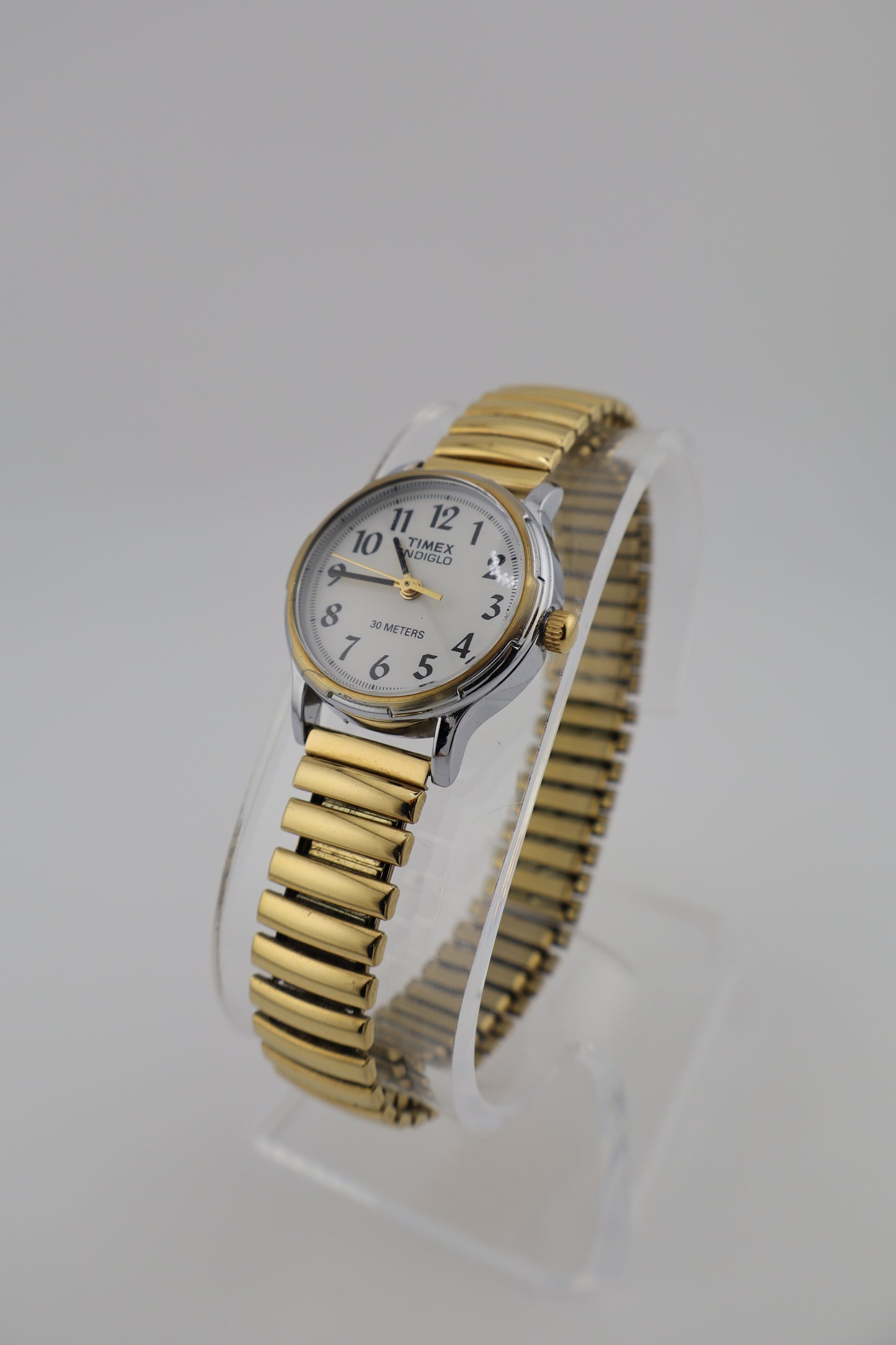 Vintage 1990s Timex Indiglo Two-Tone Quartz Women's Watch