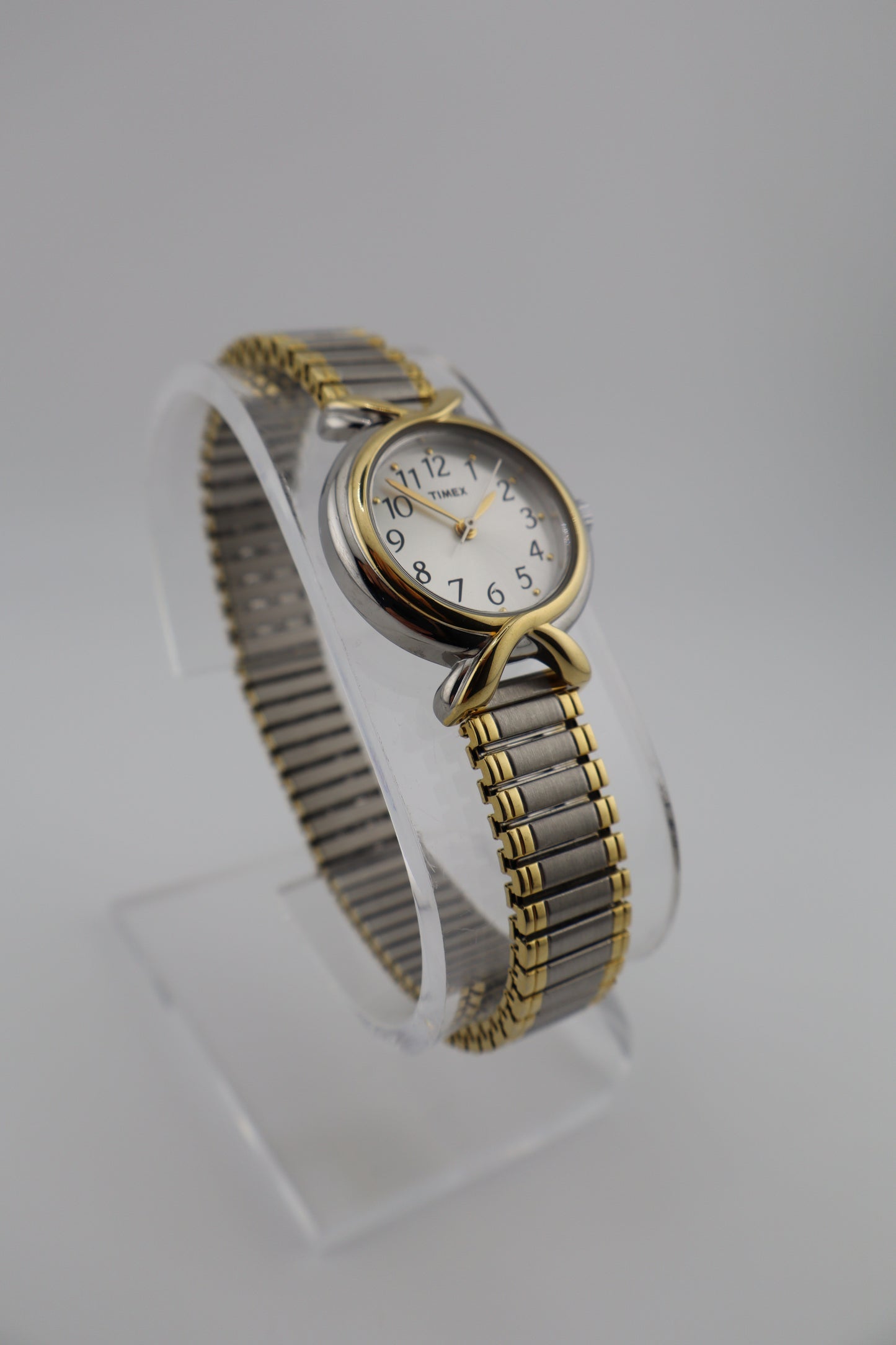 Vintage Timex Cavatina 1990's Two-Tone Quartz Women's Watch w/ Expansion Band