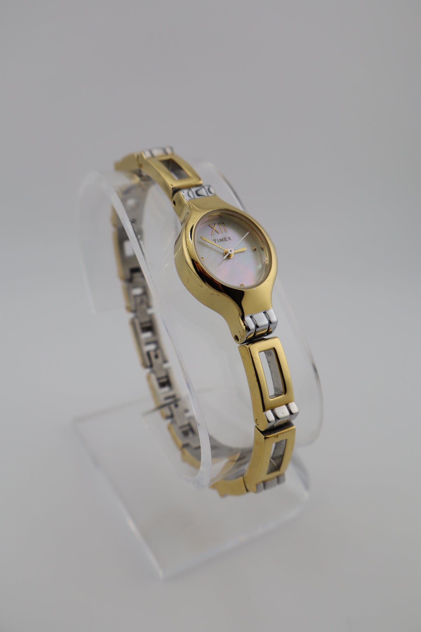 Timex J6 Two-Tone Mother-of-Pearl Dial Quartz Women's Watch