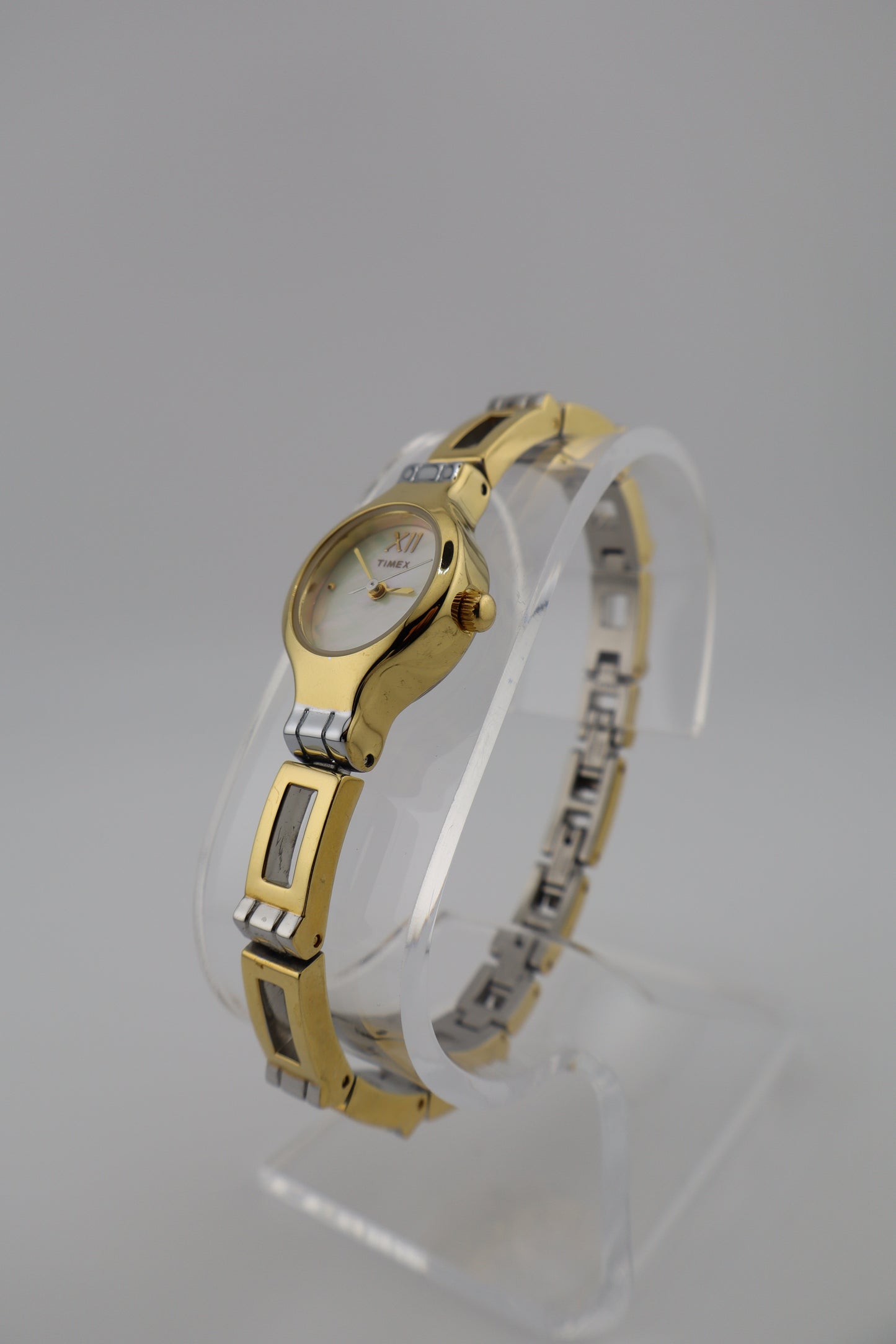 Timex J6 Two-Tone Mother-of-Pearl Dial Quartz Women's Watch