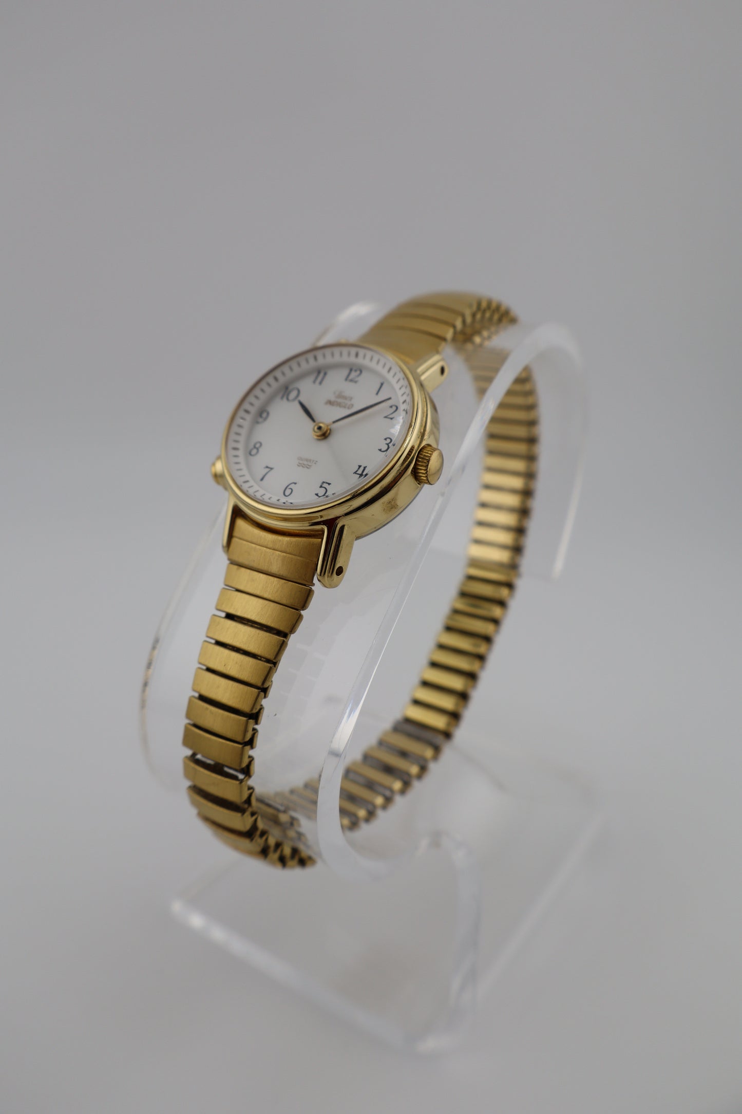 Vintage 1990s Timex Indiglo Gold-Tone Quartz Women's Watch w/ Expansion Band