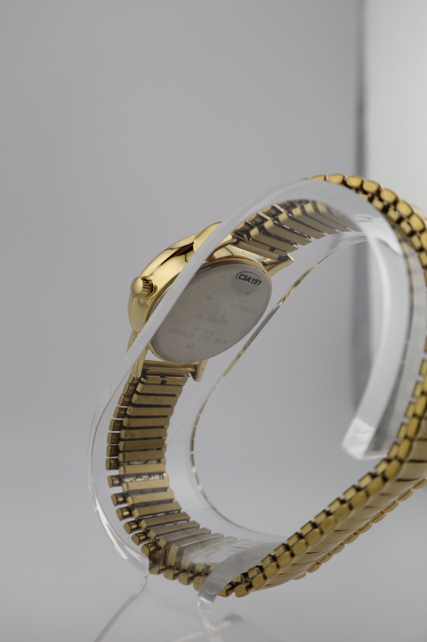 Carriage Indiglo Gold-Tone Quartz Women's Watch w/ Expansion Band