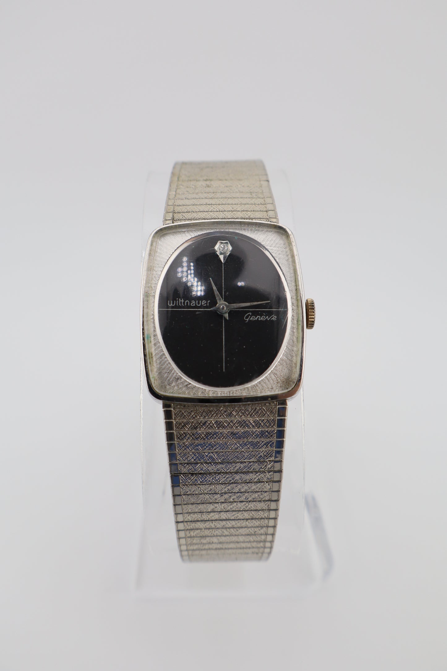 Vintage Wittnauer Geneve Diamond Museum Series Manual-Wind Tank Women's Watch