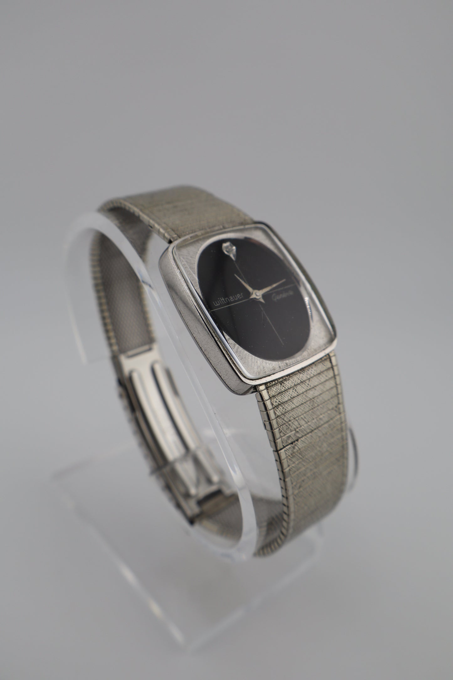 Vintage Wittnauer Geneve Diamond Museum Series Manual-Wind Tank Women's Watch
