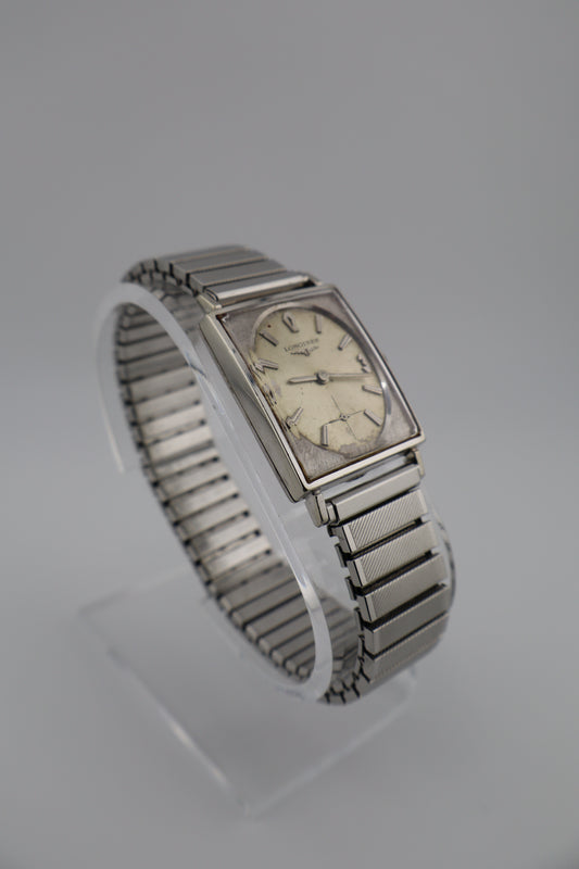 Vintage 1966 Longines World Fair Tank 10KGF Manual Wind Men's Watch