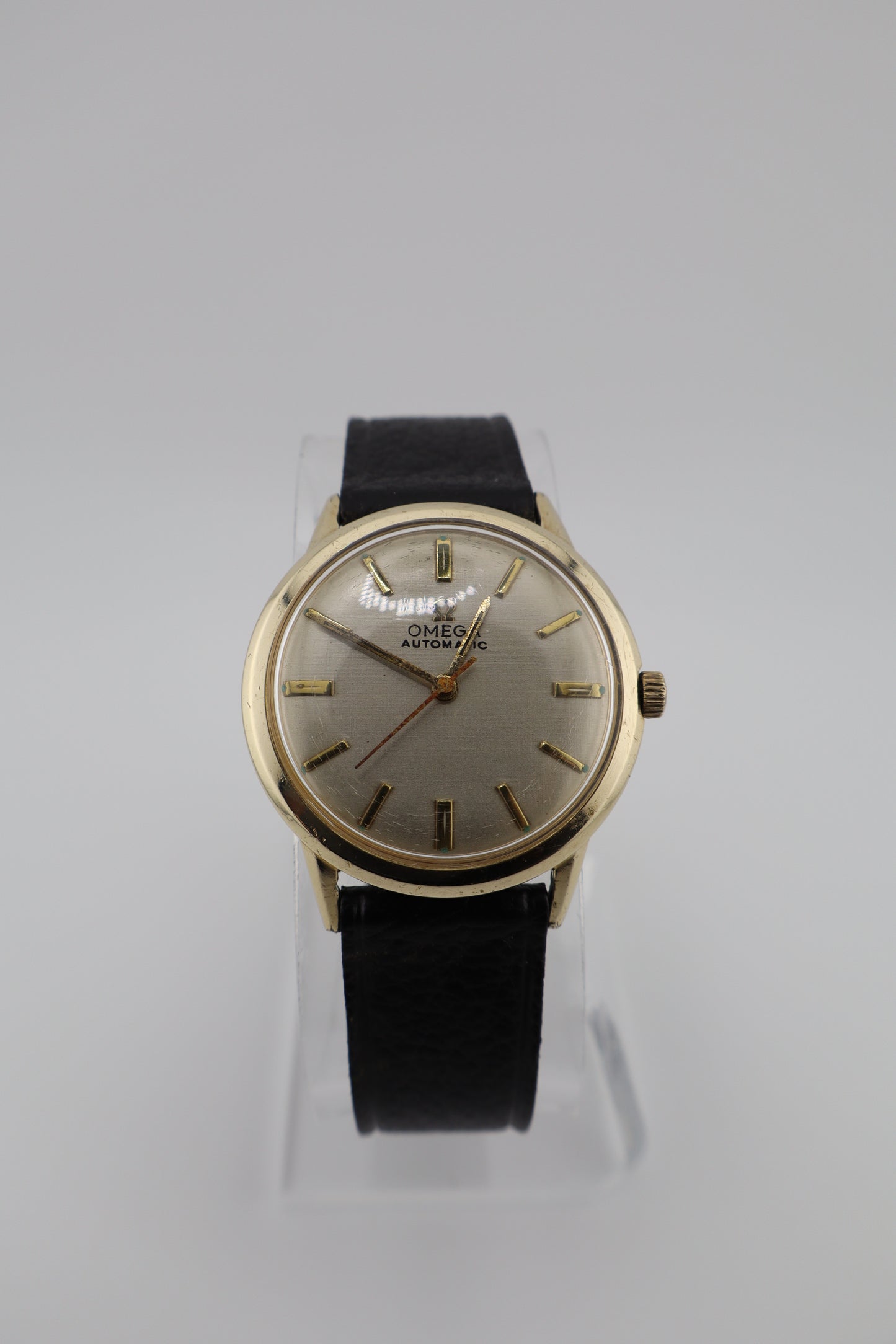 Vintage Omega 1964 10KGF LU6304 Cal. 550 Automatic Men's Watch - NOS Leather Band