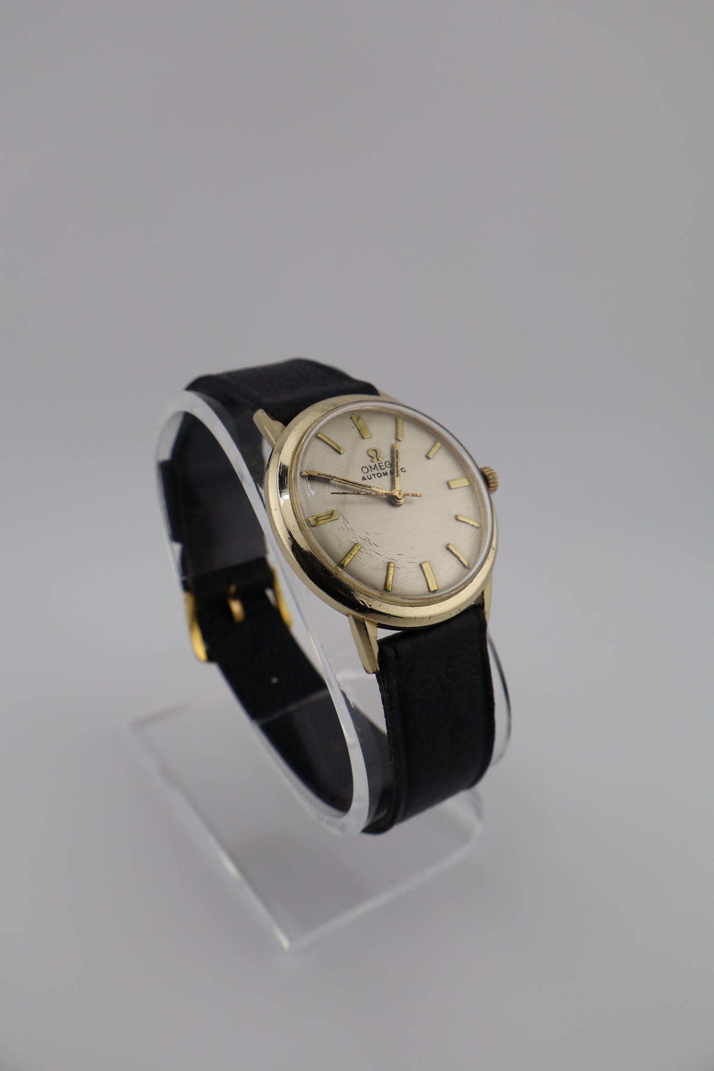 Vintage Omega 1964 10KGF LU6304 Cal. 550 Automatic Men's Watch - NOS Leather Band