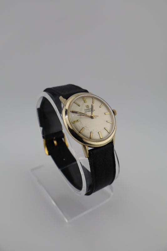 Vintage Omega 1964 10KGF LU6304 Cal. 550 Automatic Men's Watch - NOS Leather Band