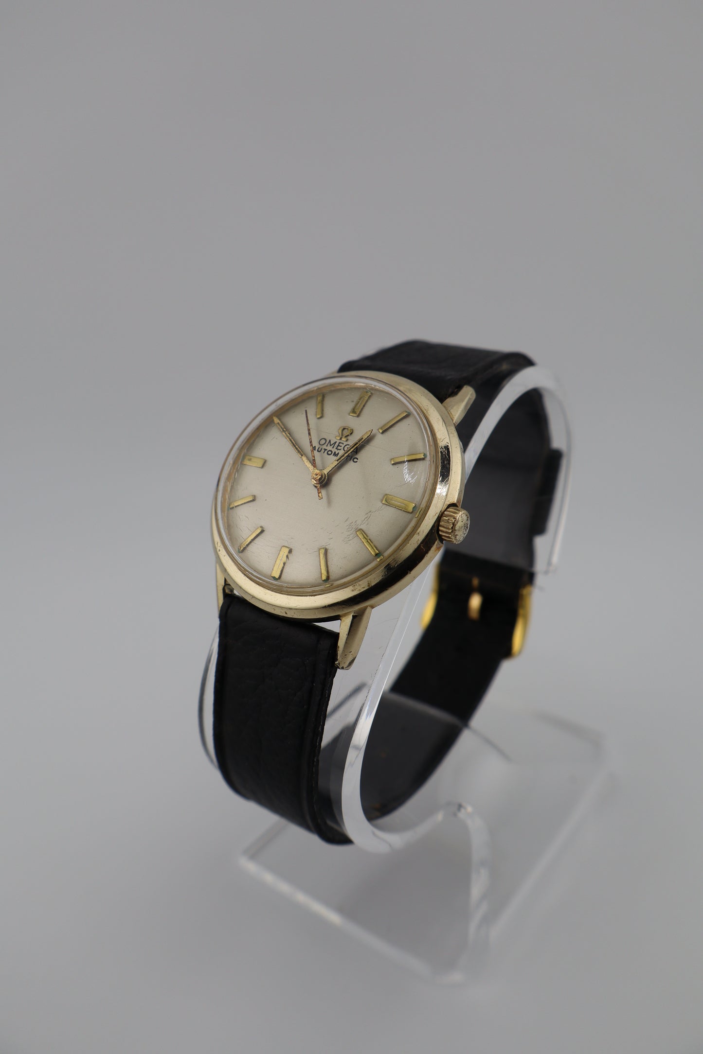 Vintage Omega 1964 10KGF LU6304 Cal. 550 Automatic Men's Watch - NOS Leather Band