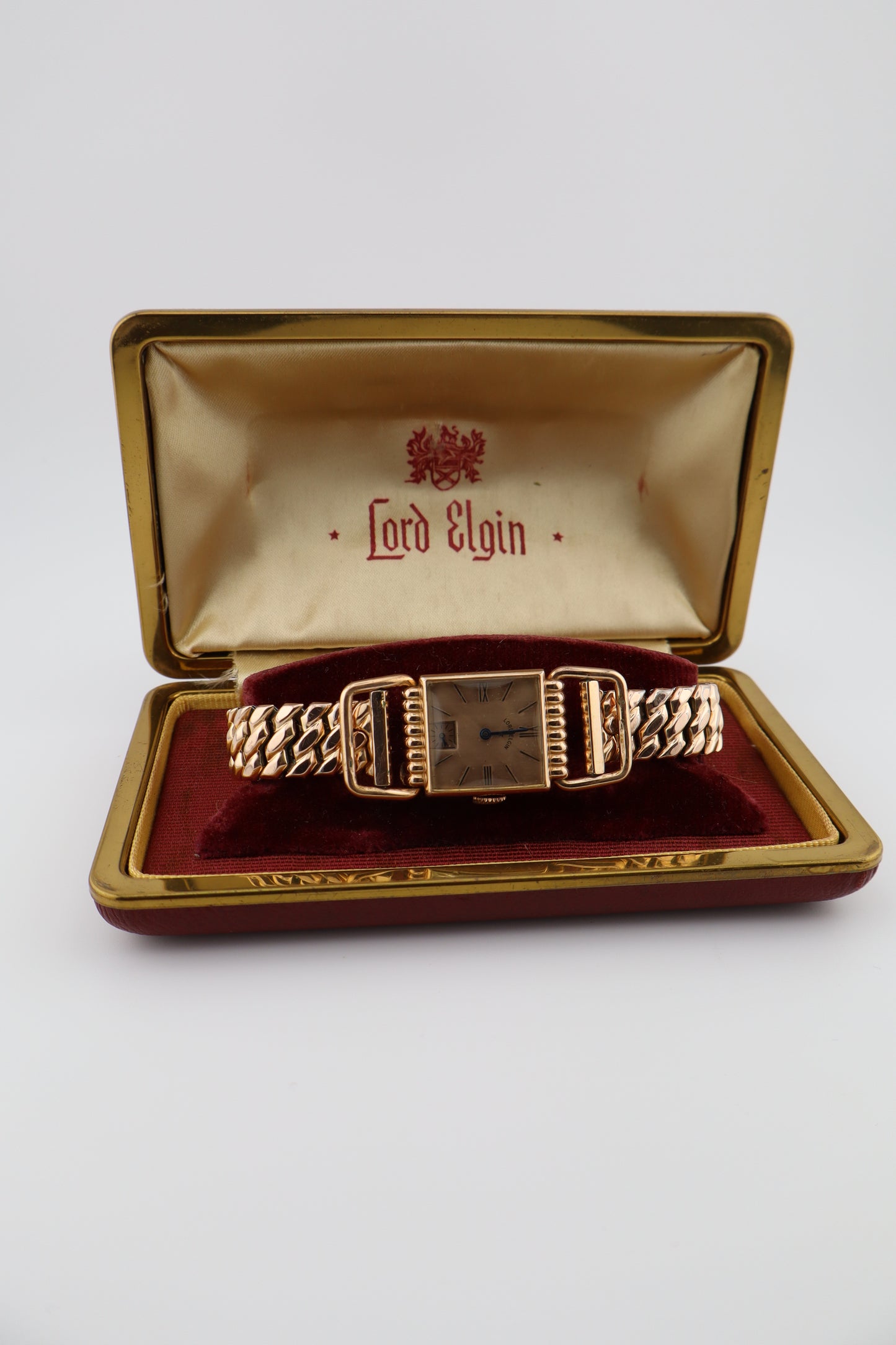 Vintage Lord Elgin 1953 Driver's Watch Cal. 559 14K Gold Plated - Original Box