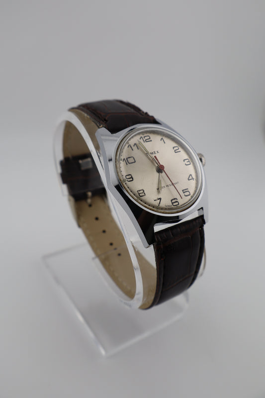 Vintage Timex 1979 Sprite Manual-Wind Men's Watch - New Band