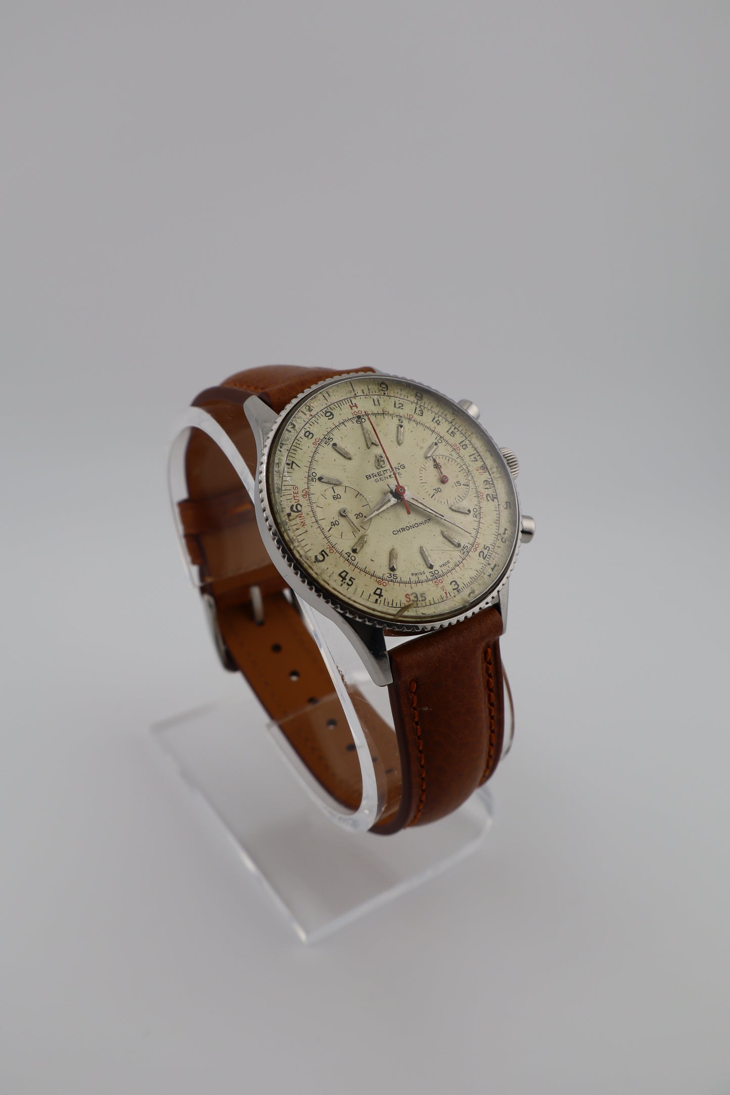 Vintage Breitling Chronomat Ref. 808 C. 1965 Venus 175 Manual-Wind Men's Watch