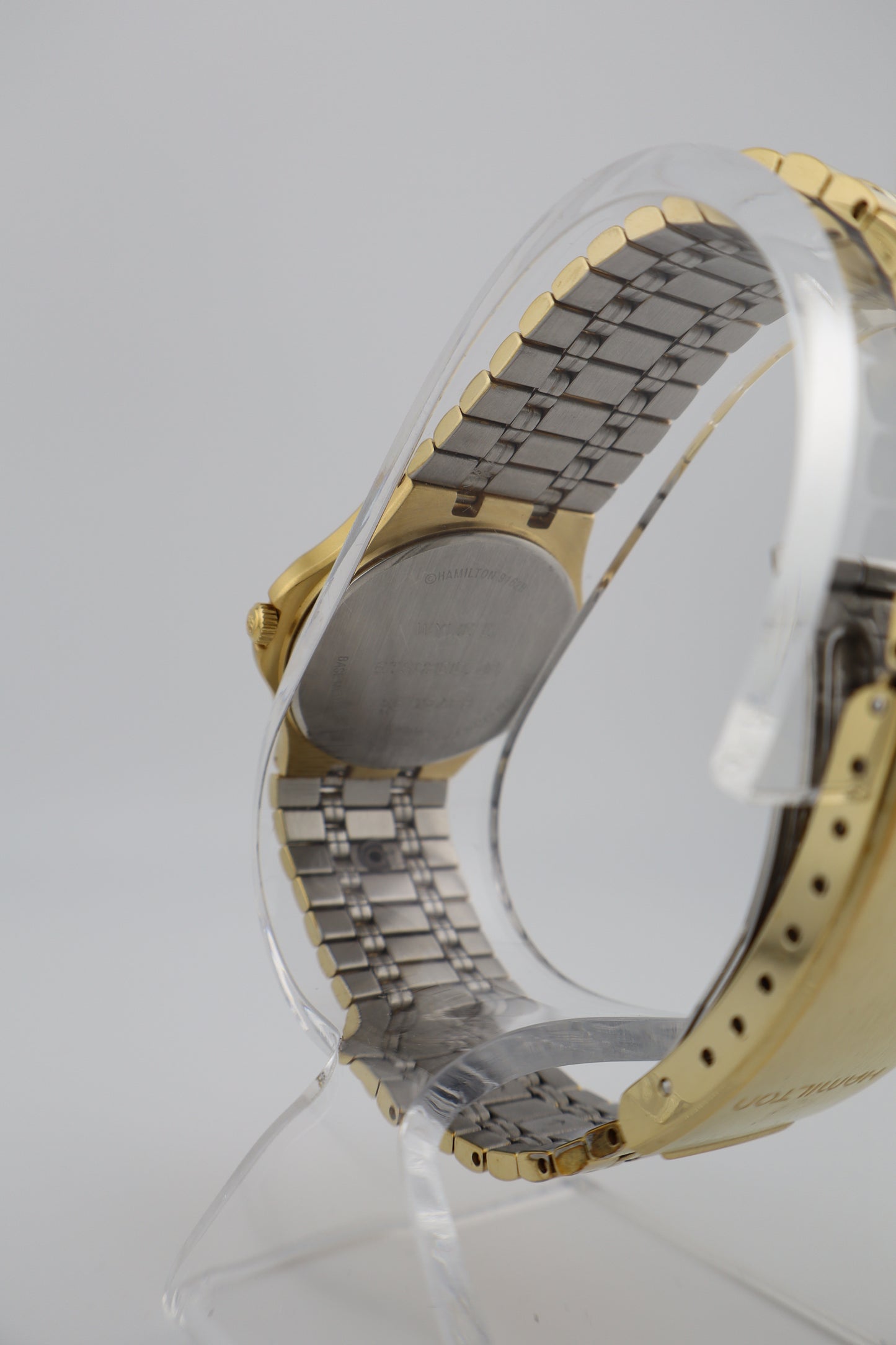 Vintage Hamilton Masterpiece Quartz Men's Watch with 10k Gold Charm