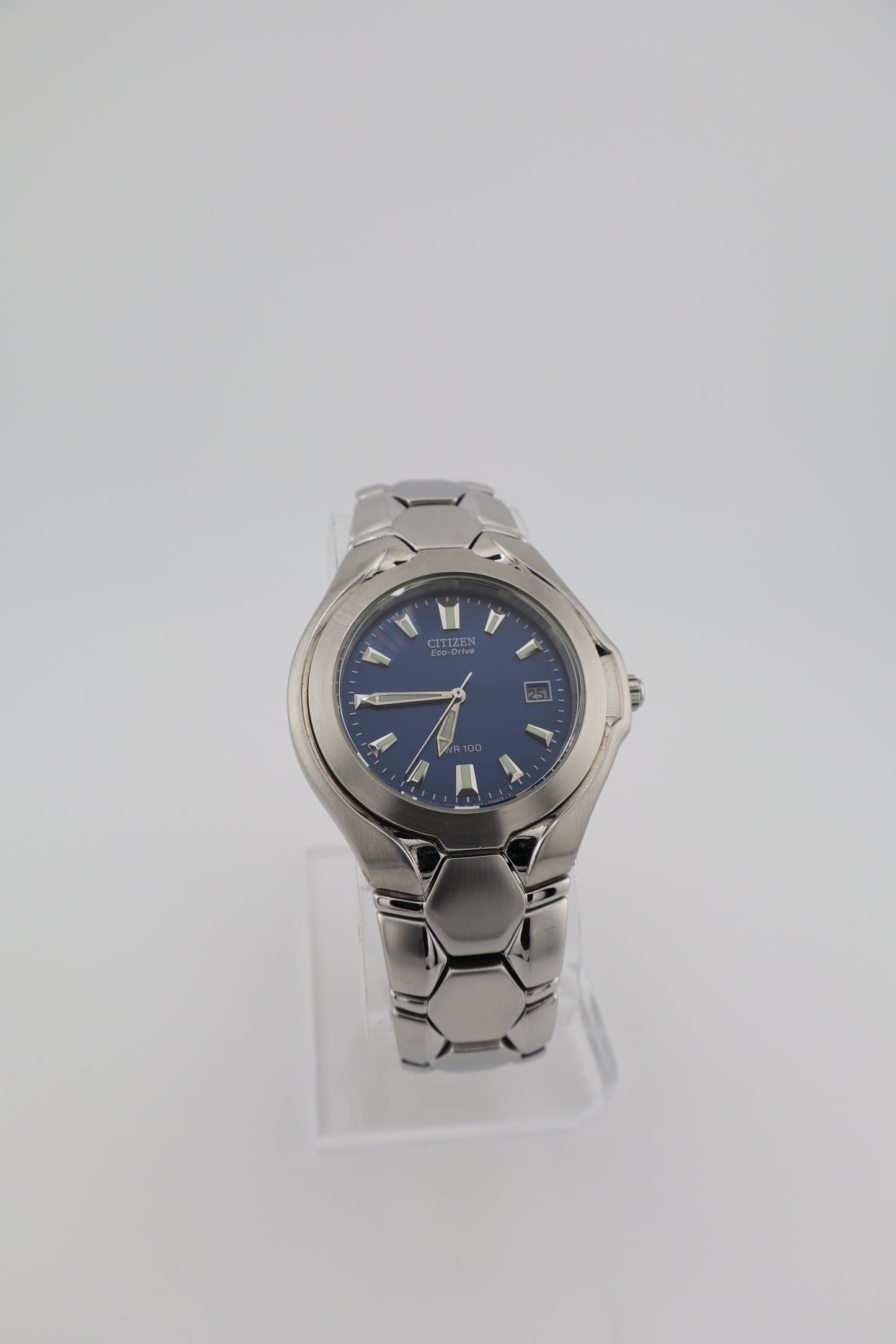 Citizen Eco-Drive E110-K16385 Blue Dial Stainless Steel Solar Men's Watch