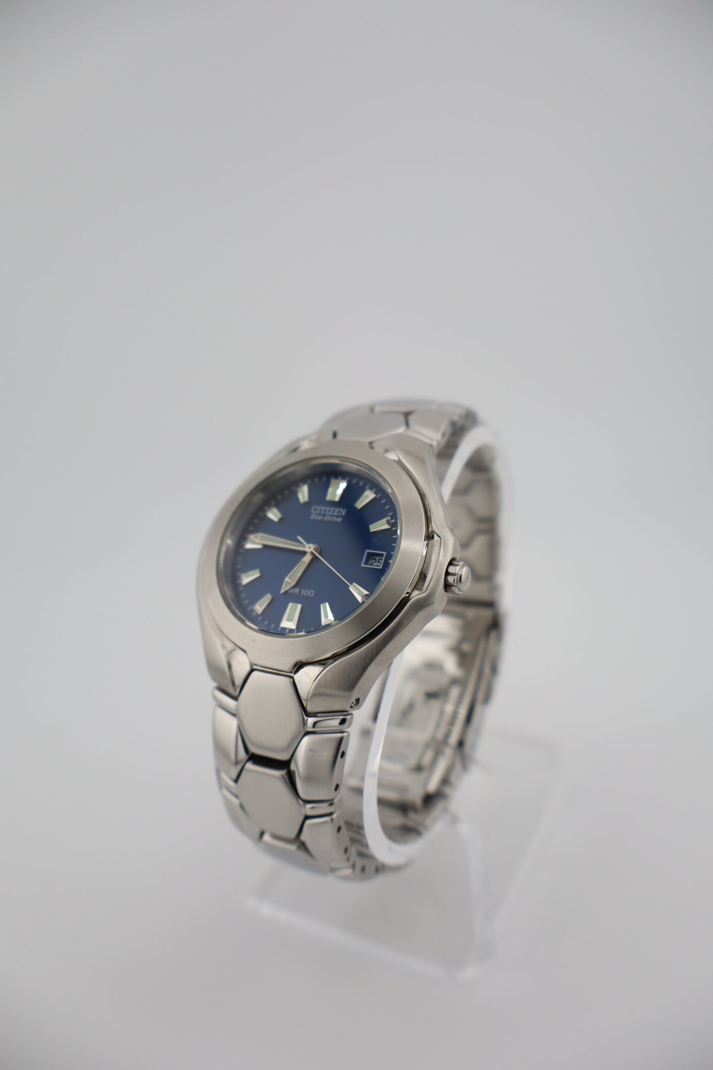 Citizen Eco-Drive E110-K16385 Blue Dial Stainless Steel Solar Men's Watch