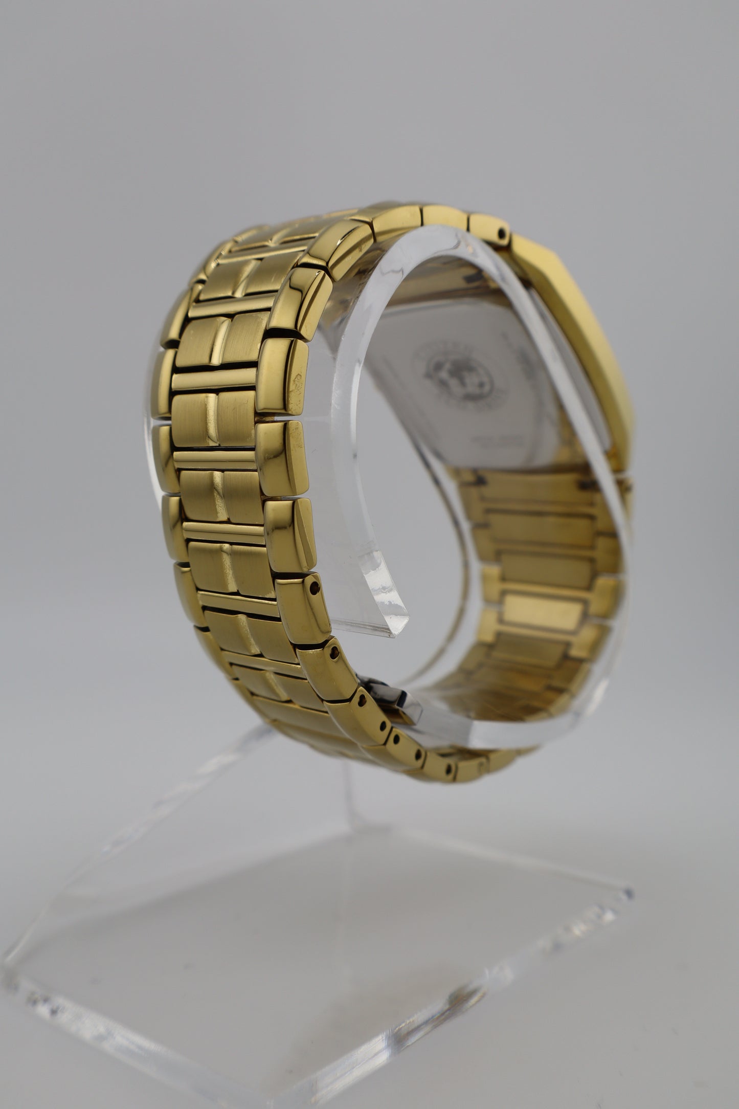 Citizen Eco-Drive E111 Paradigm Tonneau Gold-Tone Men's Watch - New w/ Box and Papers