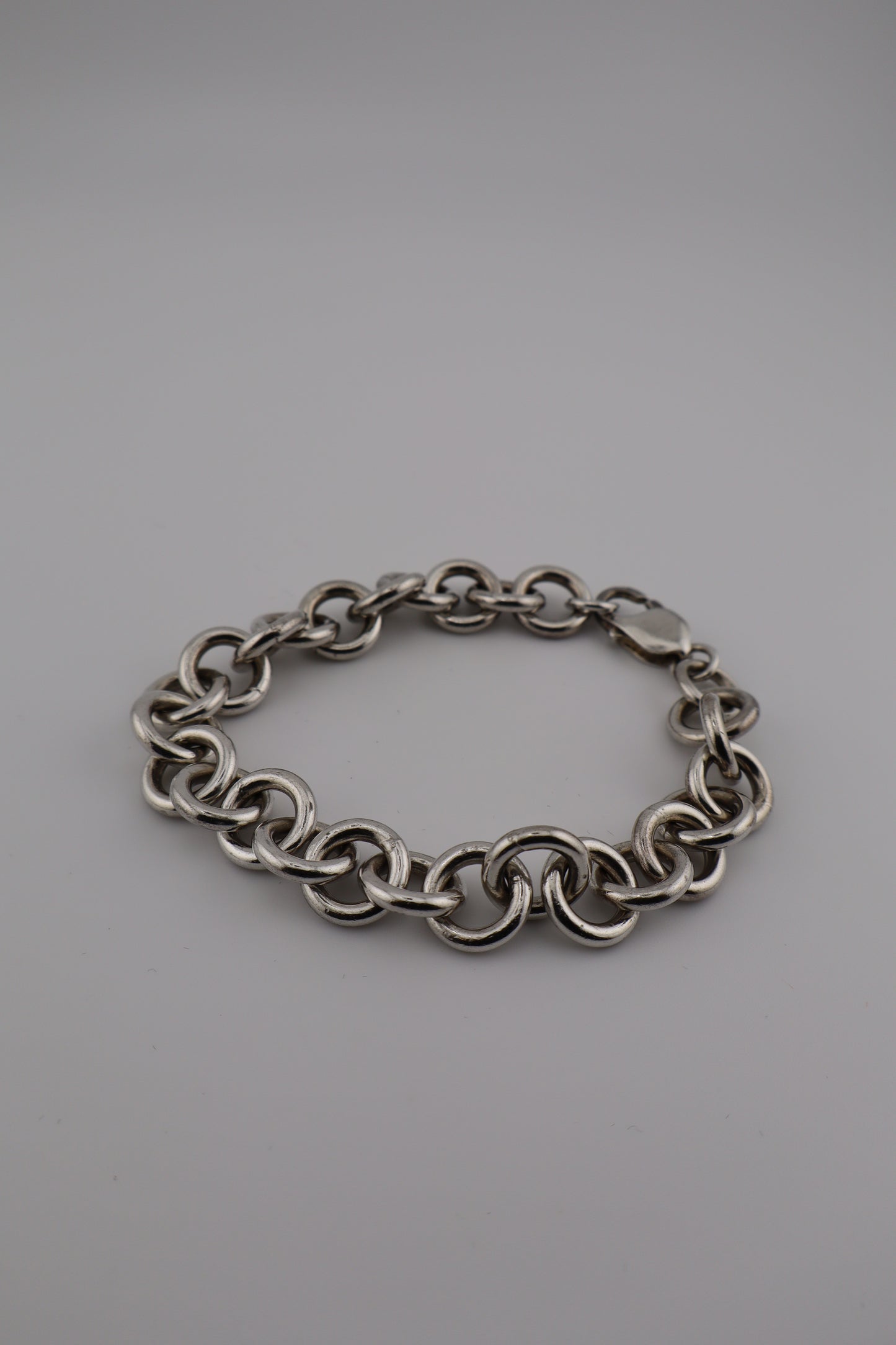 Sterling Silver Rolo Chain Bracelet – 8” (925, Lobster Clasp, 37.3g)