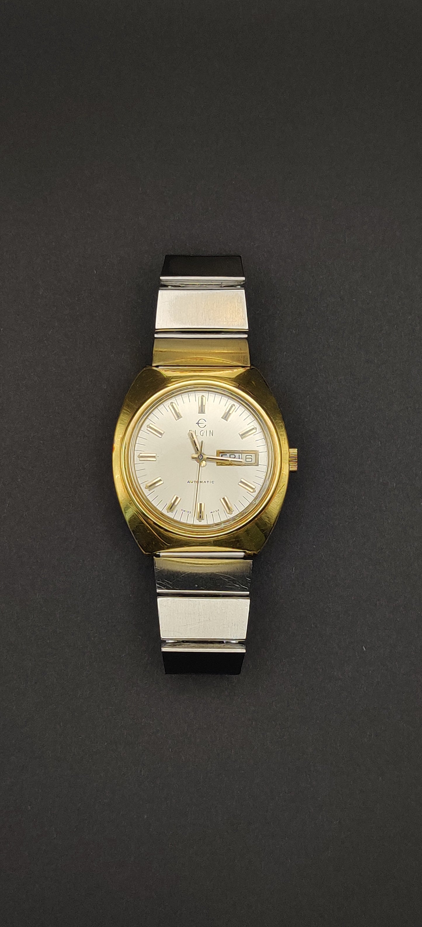 *RARE* Vintage Elgin 1986 Automatic Swiss Men's Watch