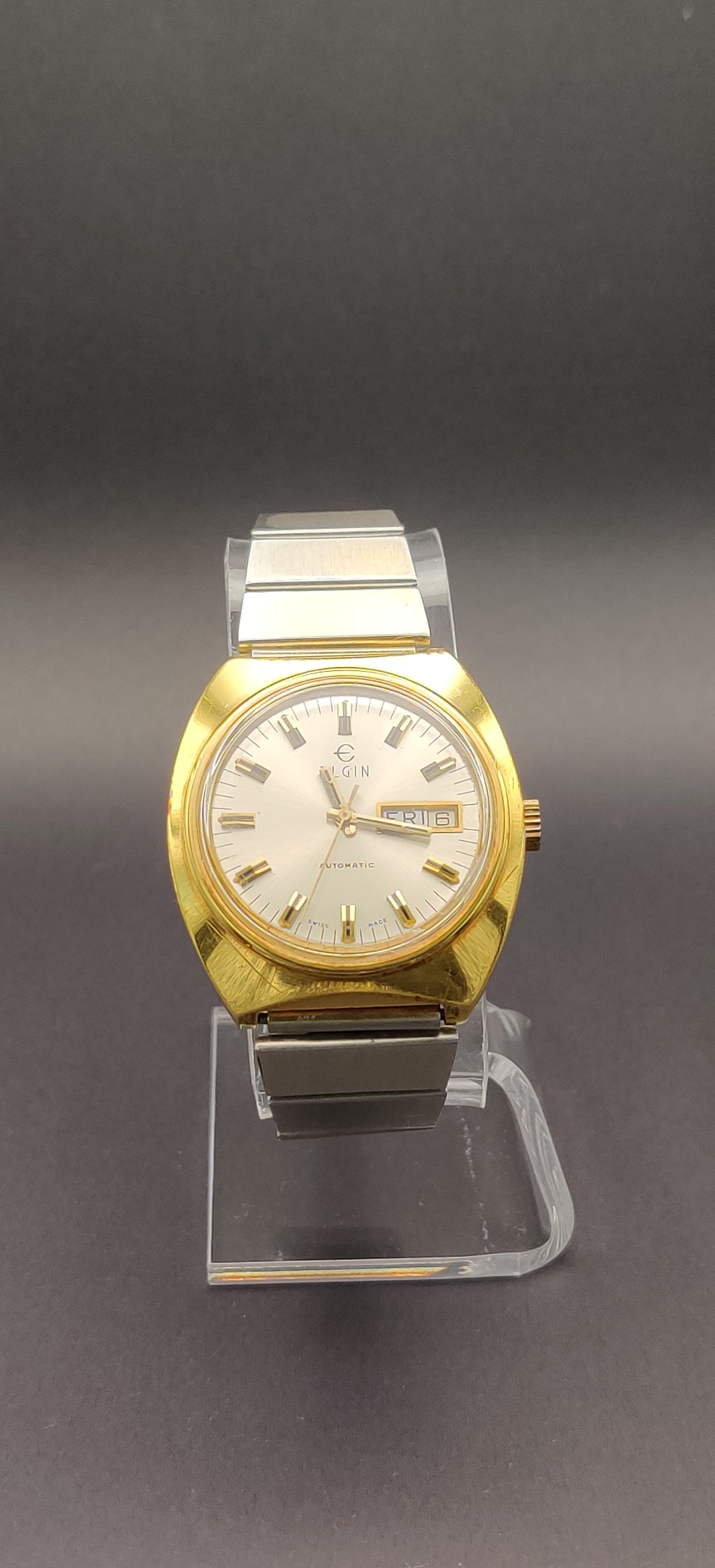 *RARE* Vintage Elgin 1986 Automatic Swiss Men's Watch