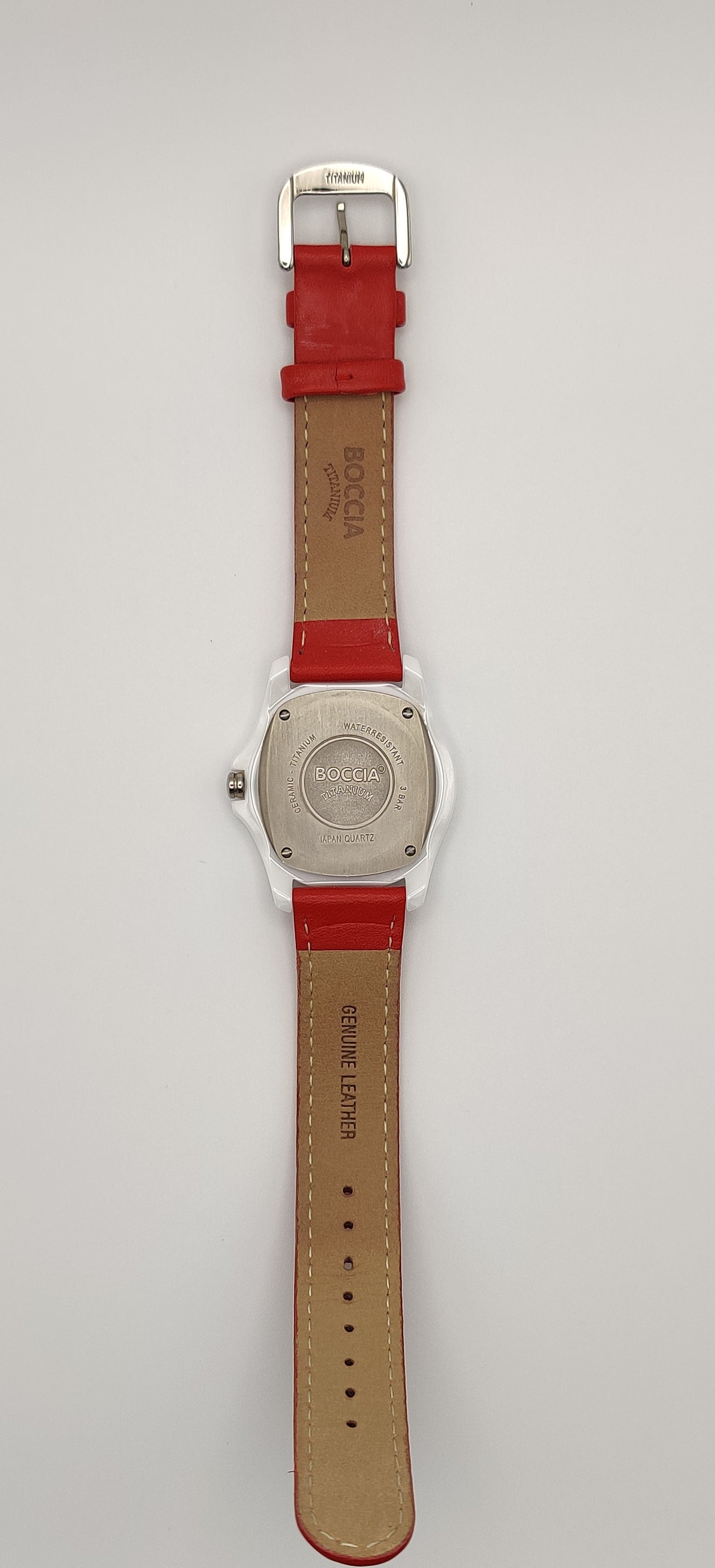 Boccia Ceramic Case Red Women's Watch