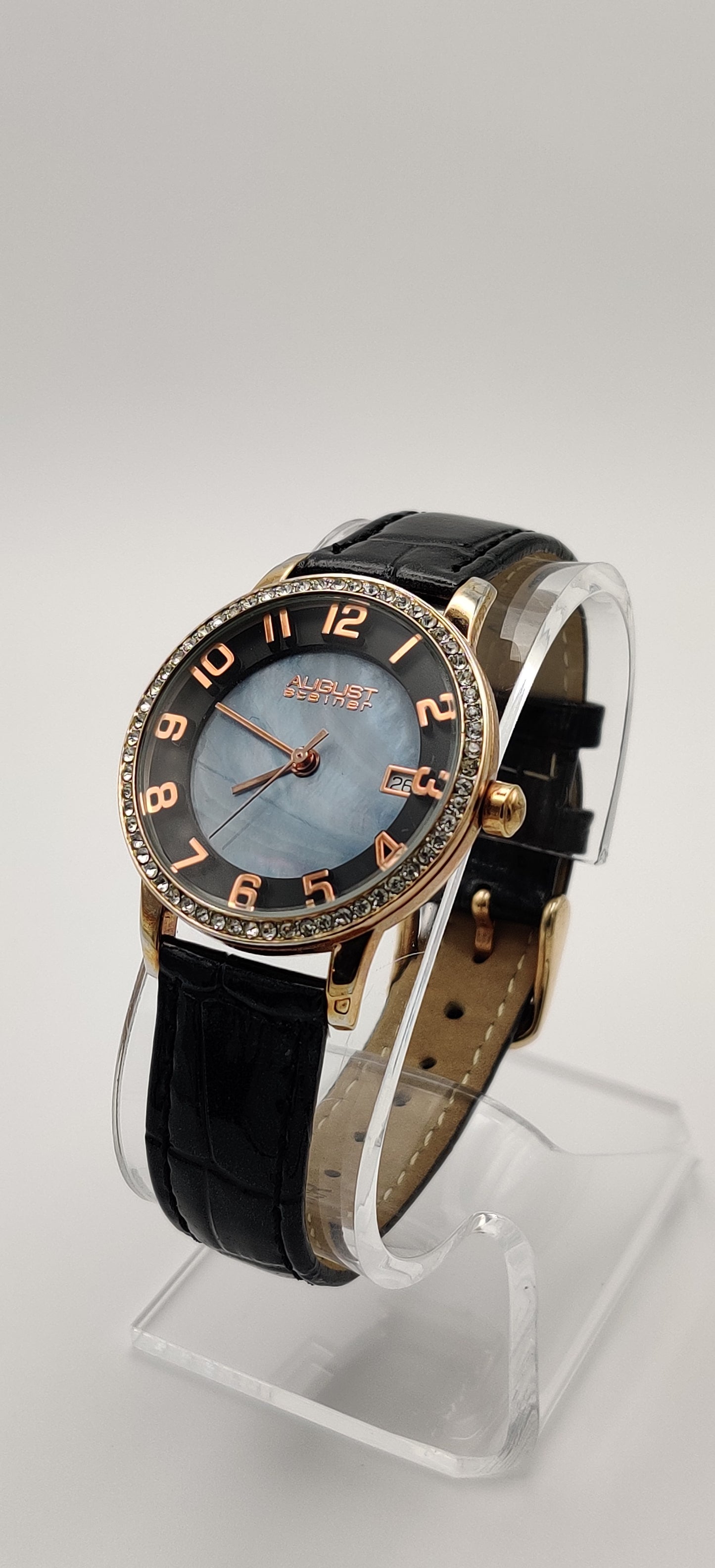 August Steiner Crystal Bezel Women's Watch