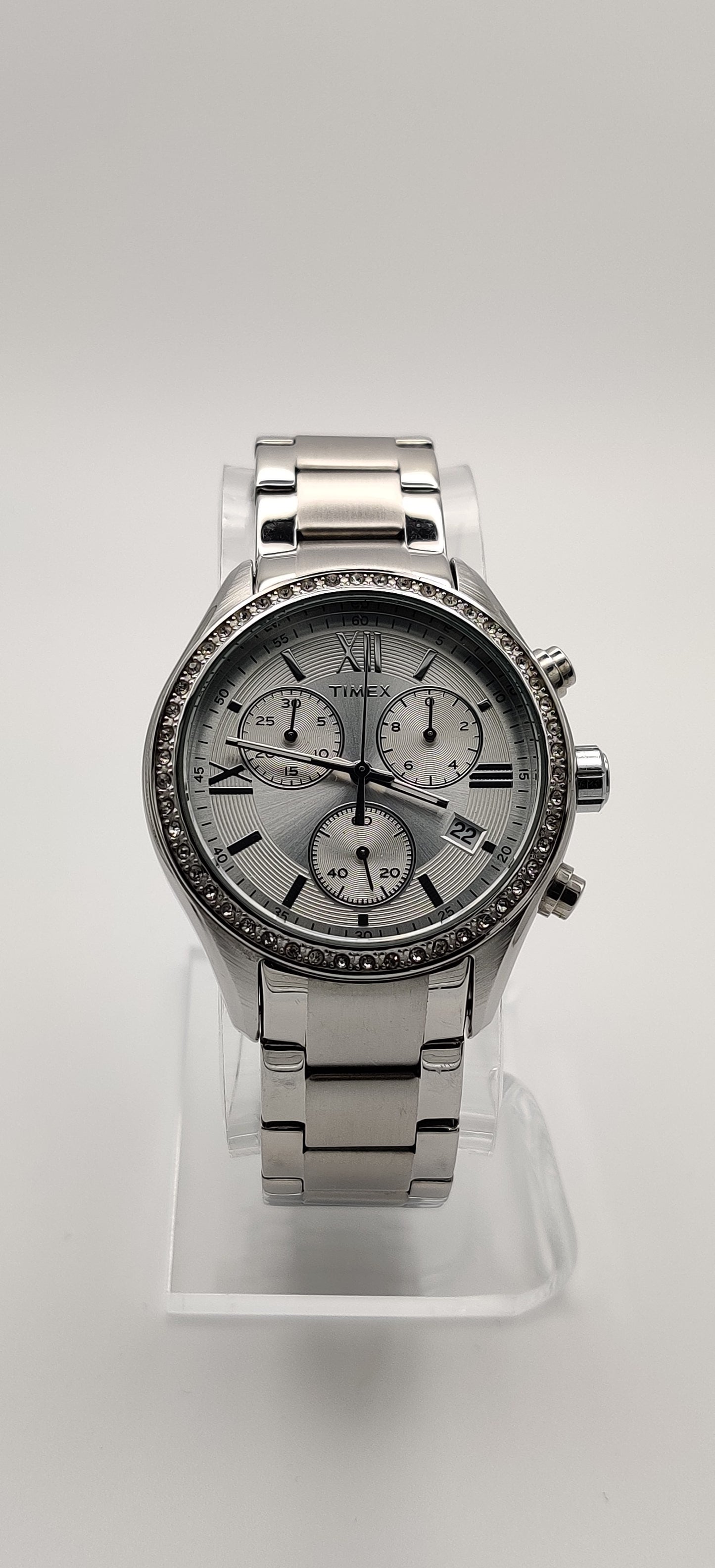Timex Miami Silver Chronograph Women's Watch