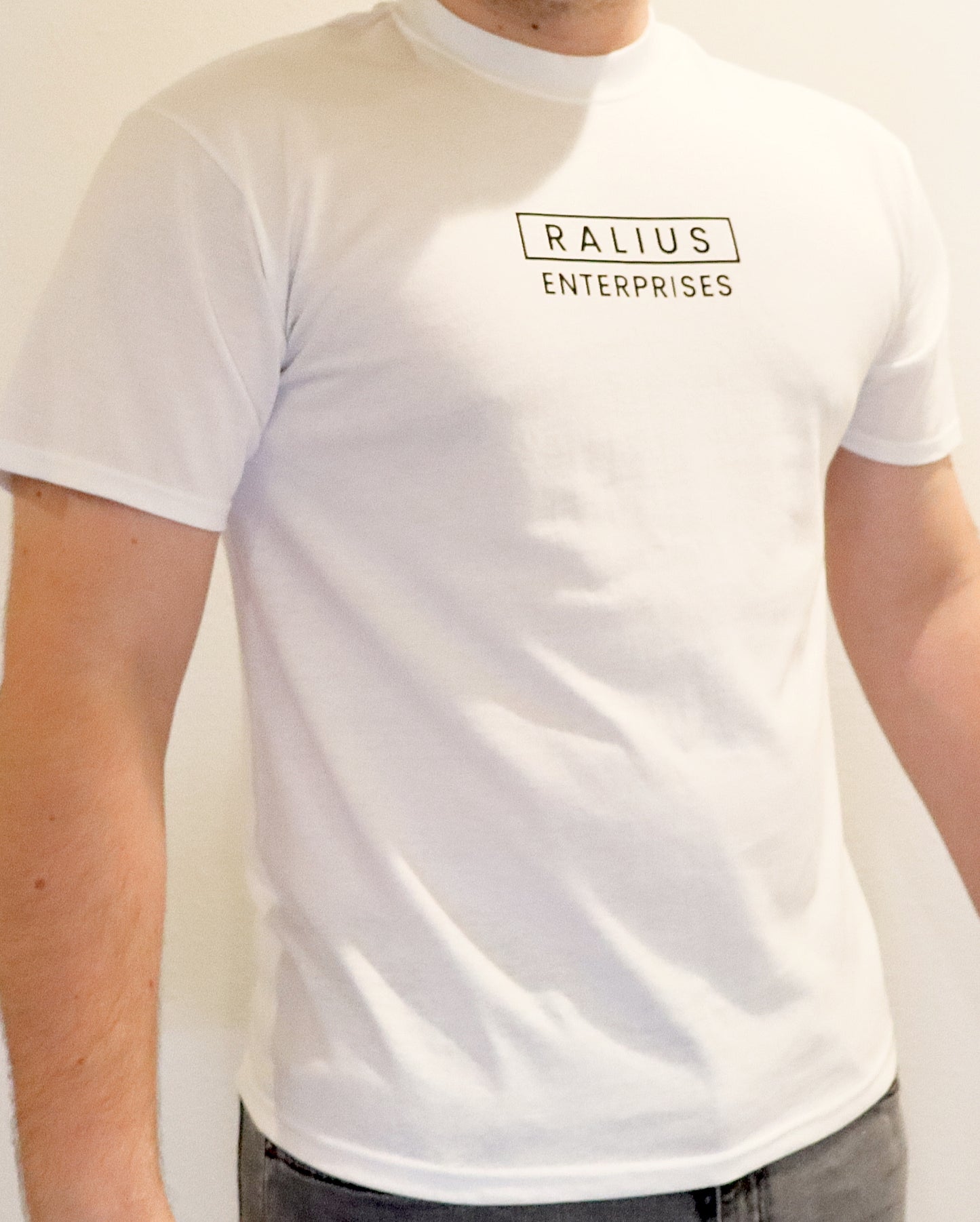 Ralius Enterprises White Tee - "Moments Define Destiny" Collection