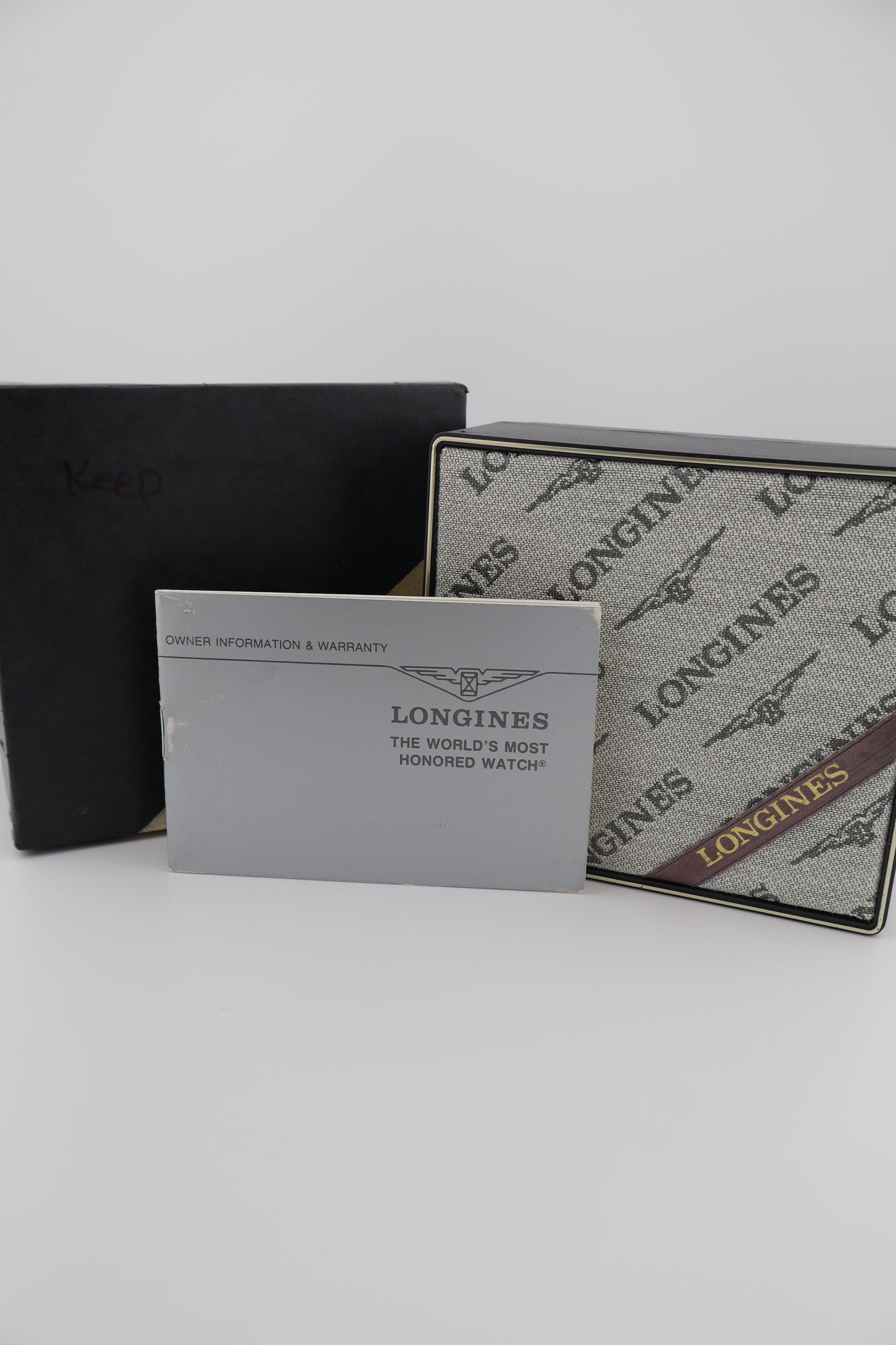 Vintage Longines Swiss Quartz Men’s Watch Gold Tone | Day-Date | Box & Papers | Diamond Award Charm