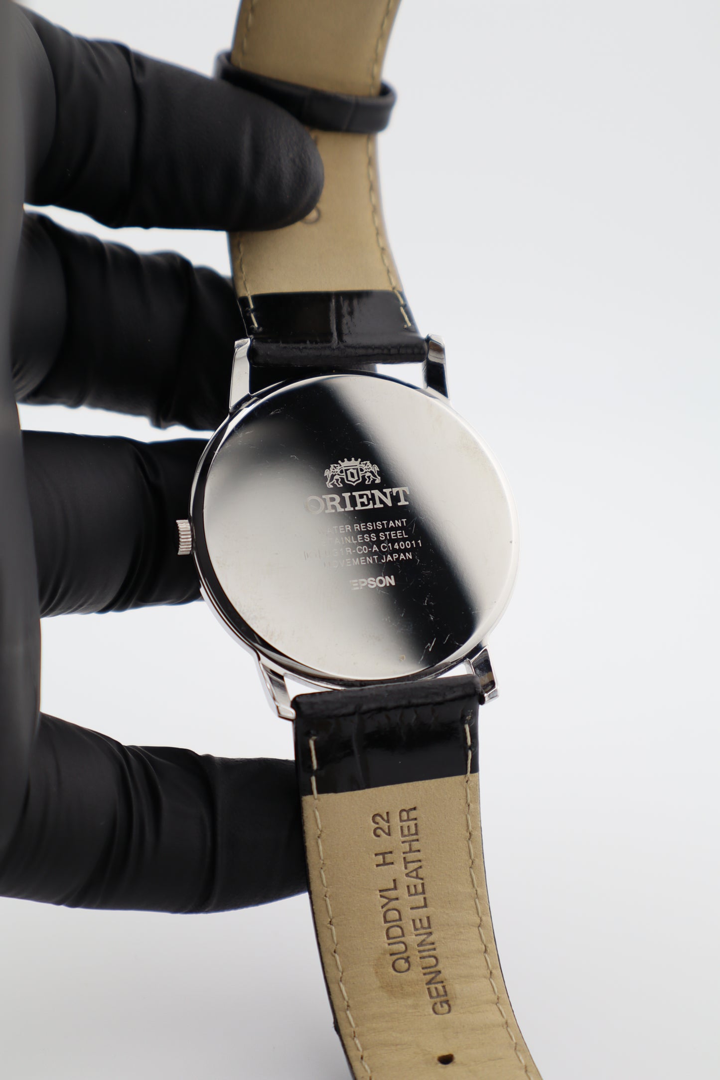 Orient Capital II Quartz Men’s Dress Watch Black Roman Dial Day/Date Box - New Battery