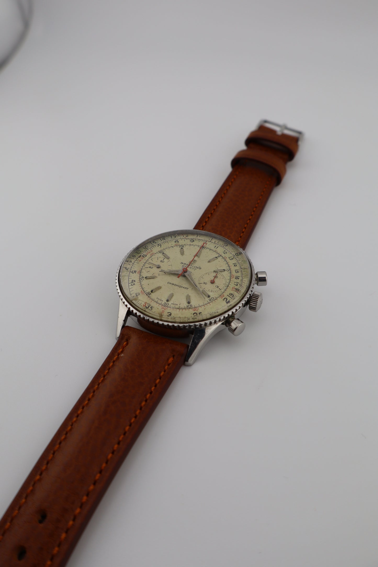 Vintage Breitling Chronomat Ref. 808 C. 1965 Venus 175 Manual-Wind Men's Watch