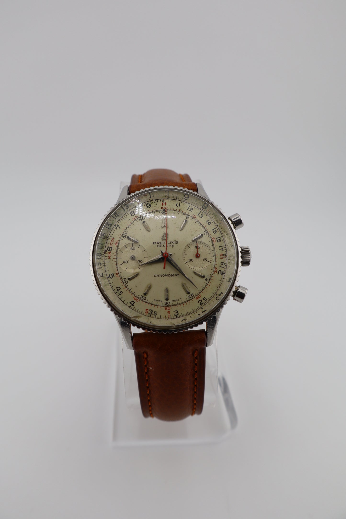 Vintage Breitling Chronomat Ref. 808 C. 1965 Venus 175 Manual-Wind Men's Watch