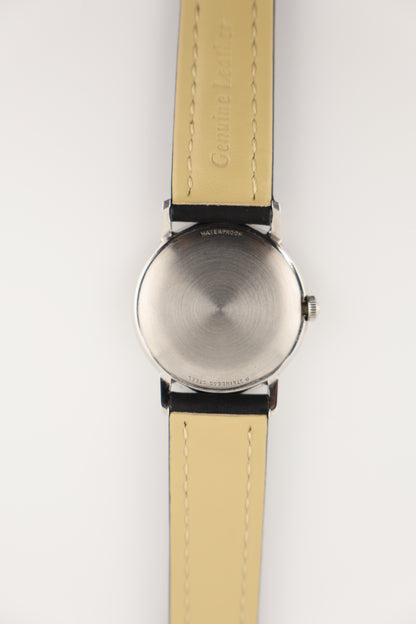 Vintage 1960's Elgin Charcoal Dial Manual-Wind Swiss Men's Watch