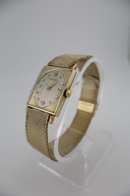 Vintage 1950s Longines Tuxedo 10KGF Manual-Wind Men's Watch