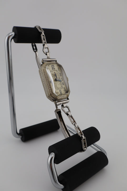 Vintage 1920's Bulova Art Deco Manual-Wind Women's Watch - Original Bracelet