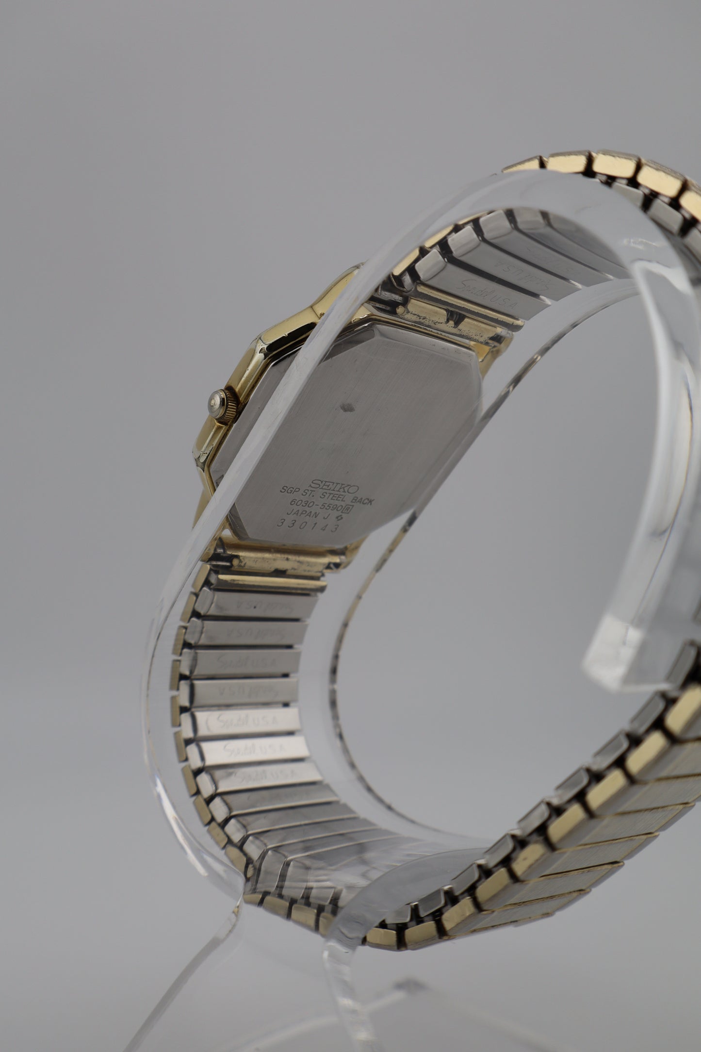 Vintage 1983 Seiko Chariot Octagonal Gold-Tone Quartz Men's Watch - New Battery