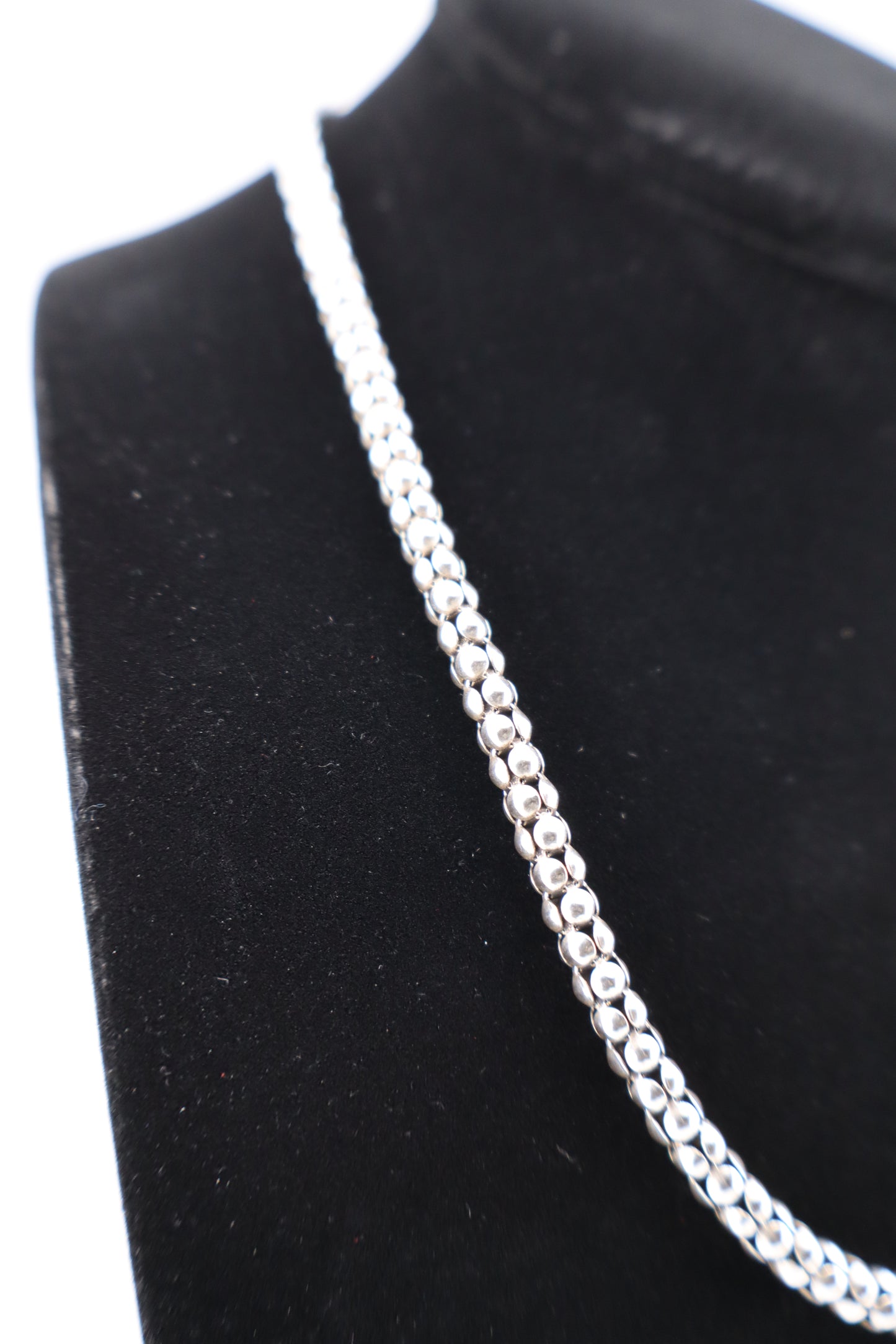 Sterling Silver Ball Chain Necklace – 17” (925, Lobster Clasp)