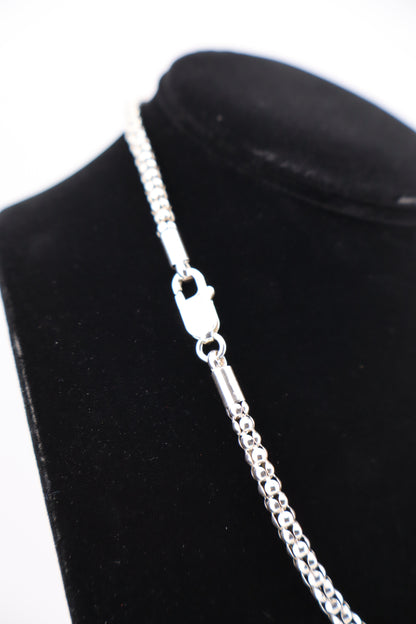 Sterling Silver Ball Chain Necklace – 17” (925, Lobster Clasp)
