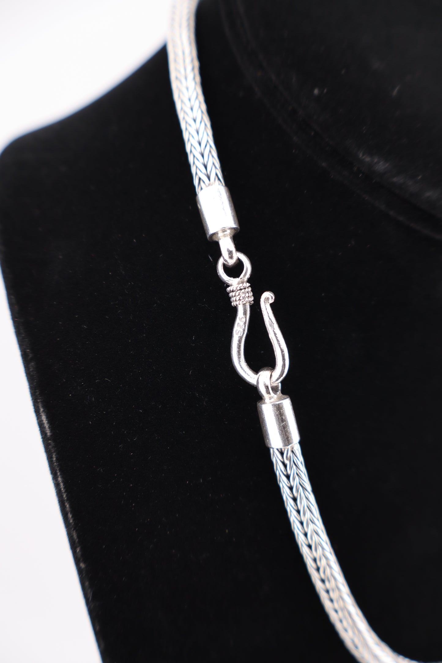 Sterling Silver Wheat Chain Necklace – 17” (925, Hook Clasp, 41.5g)