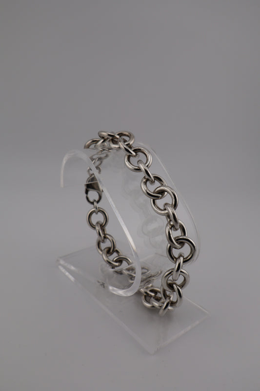 Sterling Silver Rolo Chain Bracelet – 8” (925, Lobster Clasp, 37.3g)