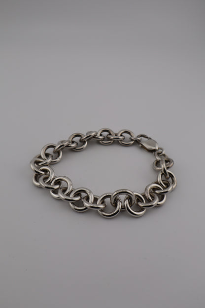 Sterling Silver Rolo Chain Bracelet – 8” (925, Lobster Clasp, 37.3g)