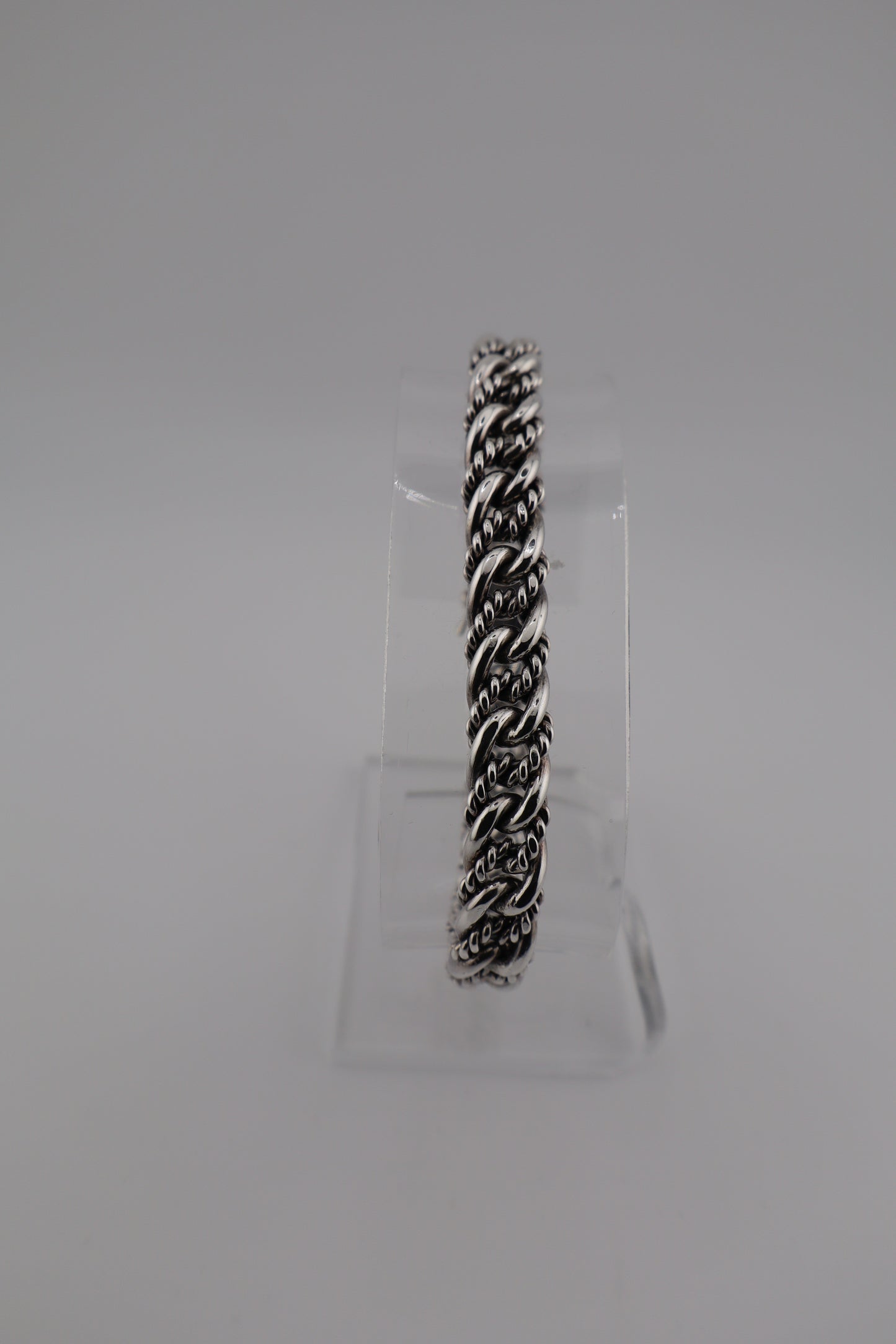 Sterling Silver Byzantine Chain Bracelet – 8.5” Heavyweight (925, Box Clasp, 39.8g)