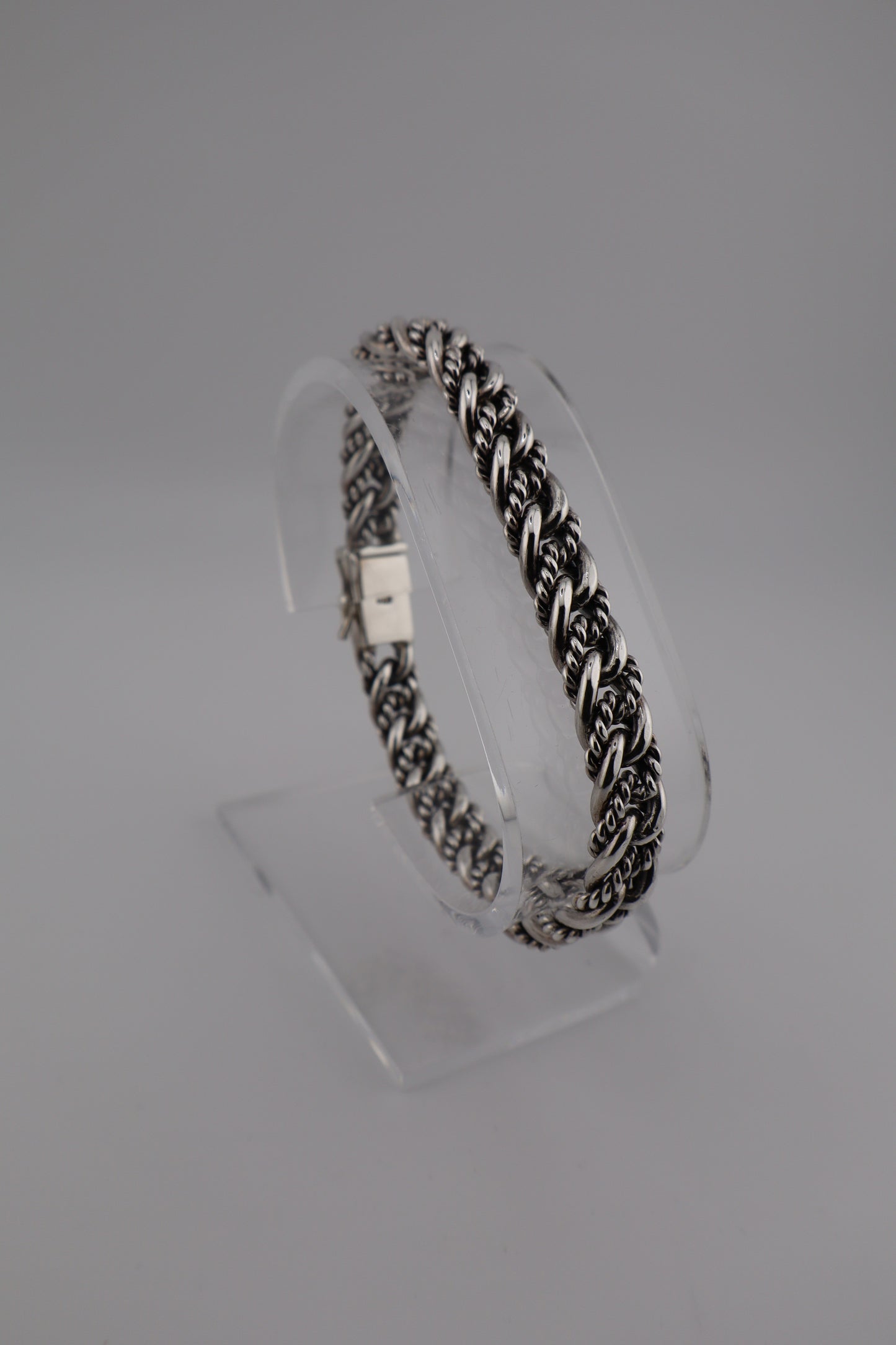 Sterling Silver Byzantine Chain Bracelet – 8.5” Heavyweight (925, Box Clasp, 39.8g)