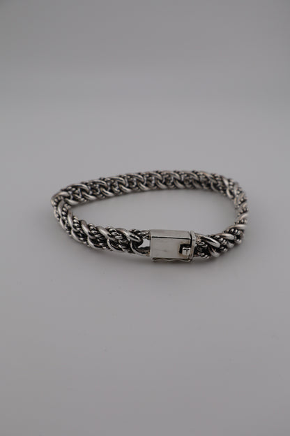 Sterling Silver Byzantine Chain Bracelet – 8.5” Heavyweight (925, Box Clasp, 39.8g)