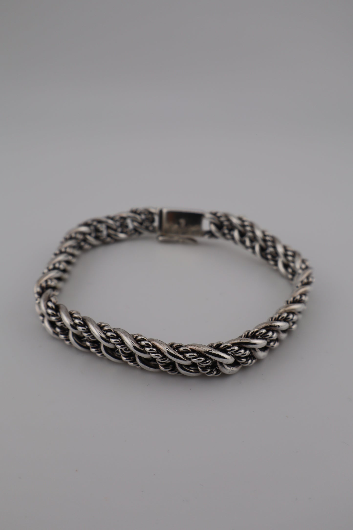 Sterling Silver Byzantine Chain Bracelet – 8.5” Heavyweight (925, Box Clasp, 39.8g)