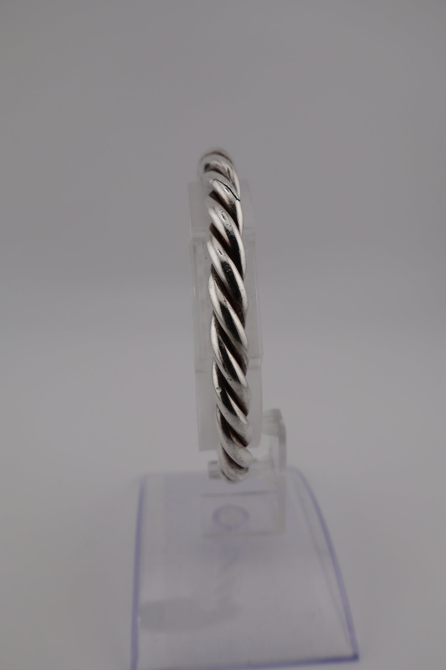 Sterling Silver 925 Men’s Cuff Woven Bracelet – ( 7”, 31g, 7mm)